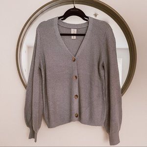 NWOT Light Blue Soft Button Up Cardigan